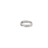 14k White Gold  .30ct G VS2 Round Diamond Men Wedding Band
